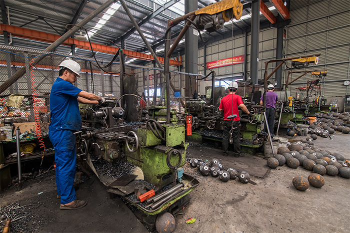 石家庄网架配件车间